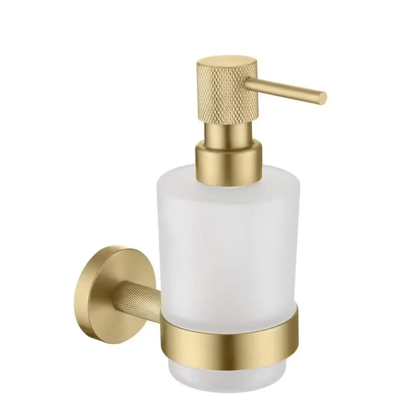 Bathroom Hardware Set Wall-Mount Stainless Steel & Copper