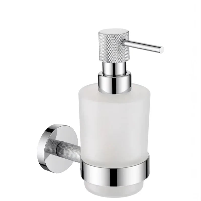Bathroom Hardware Set Wall-Mount Stainless Steel & Copper
