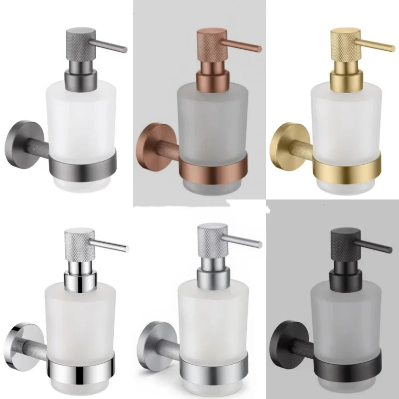 Bathroom Hardware Set Wall-Mount Stainless Steel & Copper