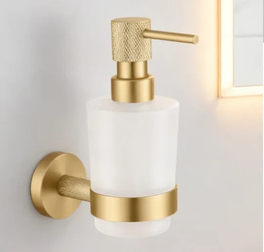 Bathroom Hardware Set Wall-Mount Stainless Steel & Copper