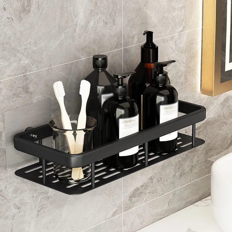 Bathroom Shelf No-Drill Rust-Resistant Aluminum