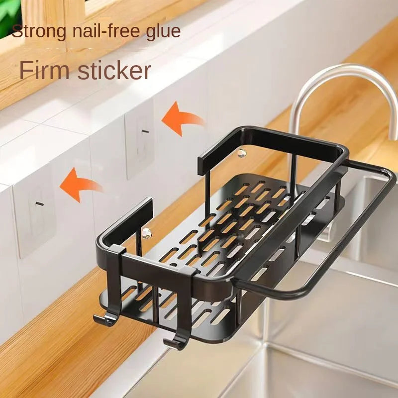 Bathroom Shelf No-Drill Rust-Resistant Aluminum