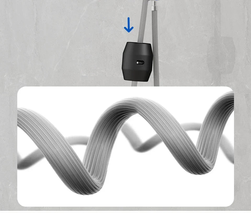 Bathroom Sink Faucet Adjustable Waterfall Spout & Digital Temperature Display