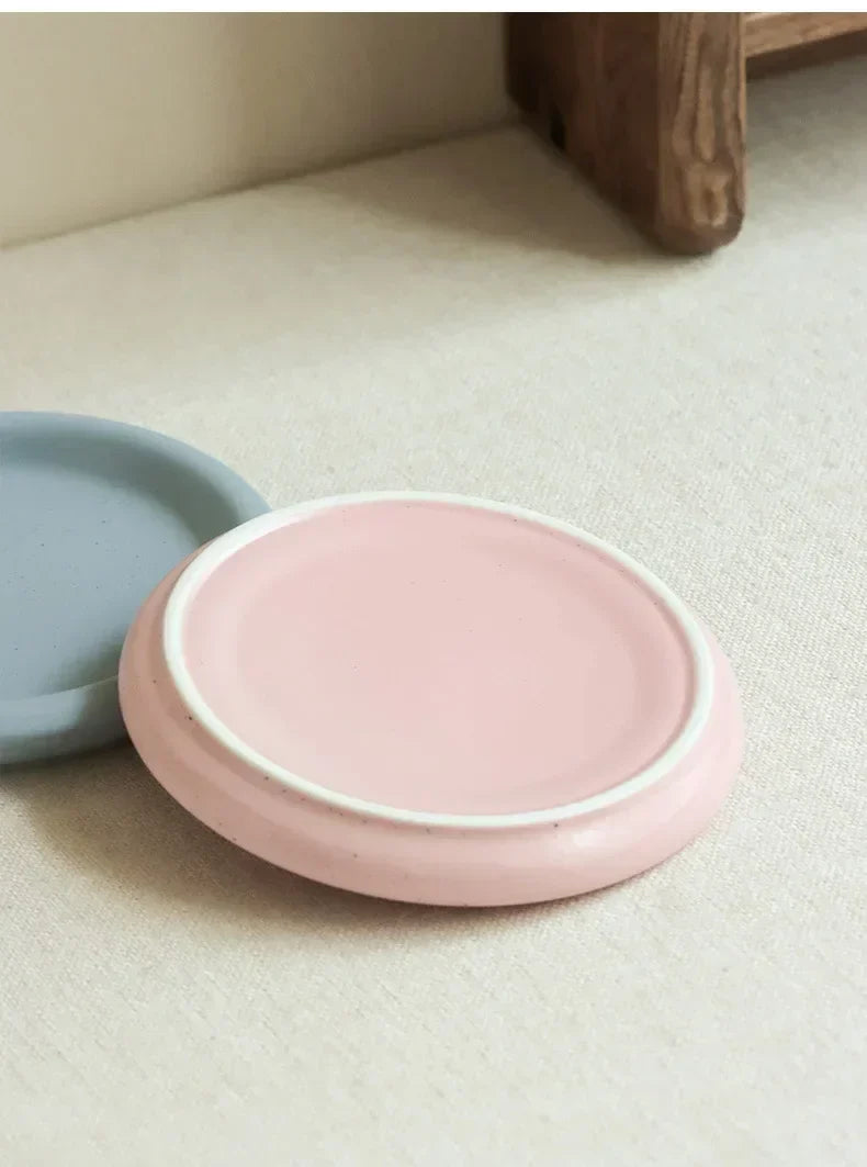 Breakfast & Dessert Plate Ceramic Pastel Easy-Clean