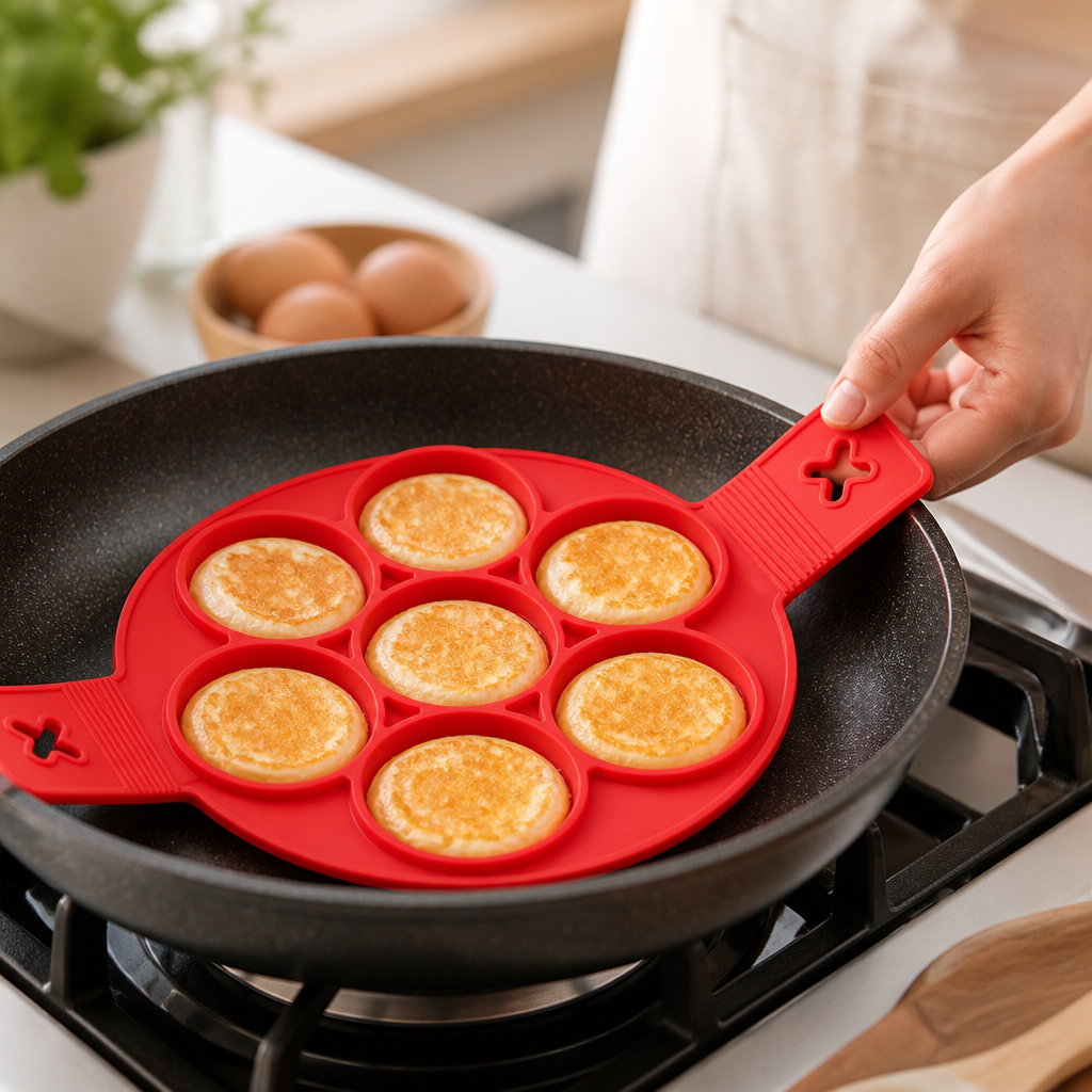 Breakfast Pan Molded Silicone Non-Stick