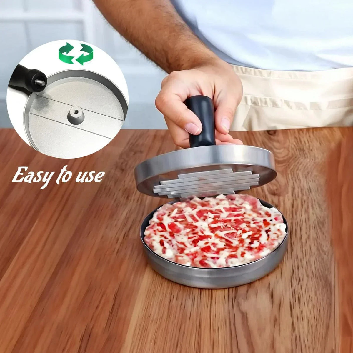Burger Press Nonstick Aluminum 4.3 Inch
