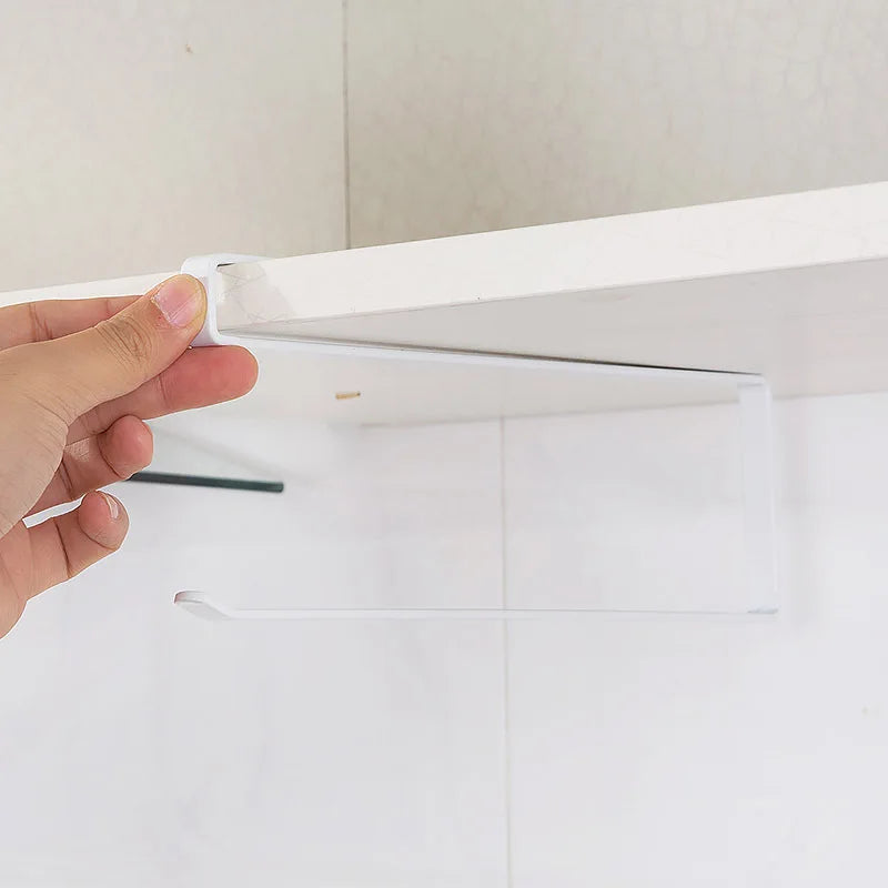 Cabinet Door Paper & Towel Holder No Drill Rust-Resistant