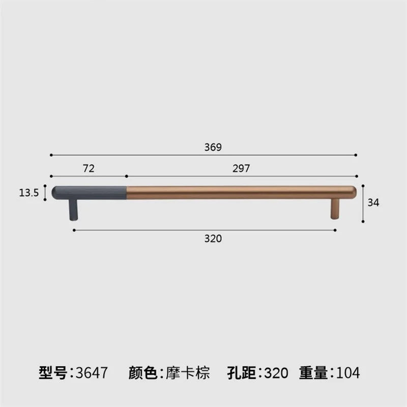Cabinet & Drawer Handle Matte Aluminum Screws Included