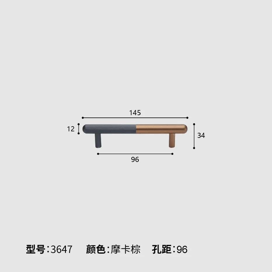 Cabinet & Drawer Handle Matte Aluminum Screws Included