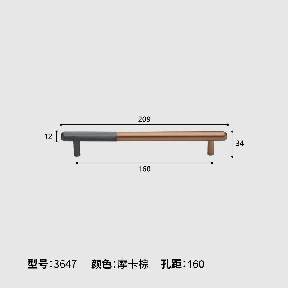 Cabinet & Drawer Handle Matte Aluminum Screws Included