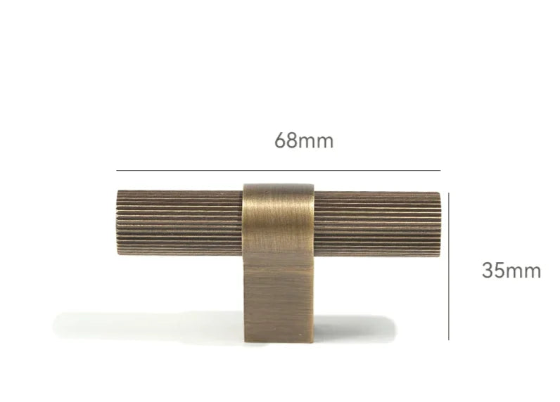 Cabinet & Drawer Handle Solid Brass Electrolytic Finish
