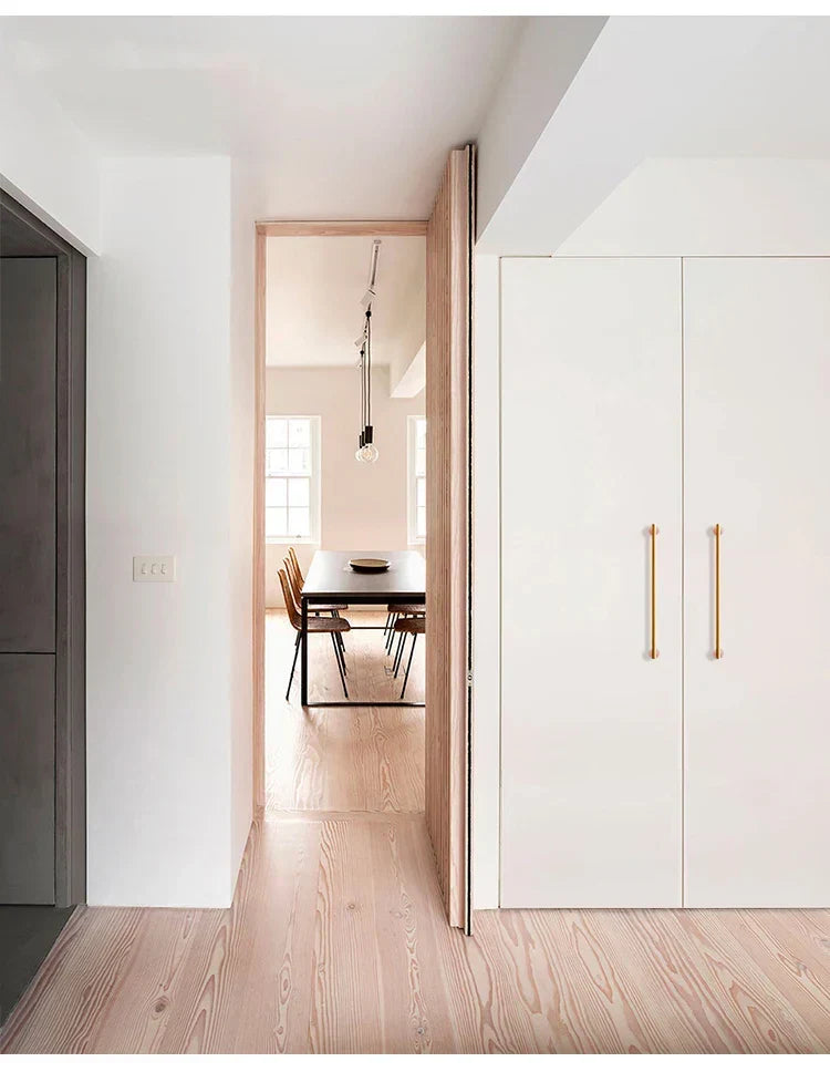 Cabinet Handles & Knobs Solid Brass Marble Accent