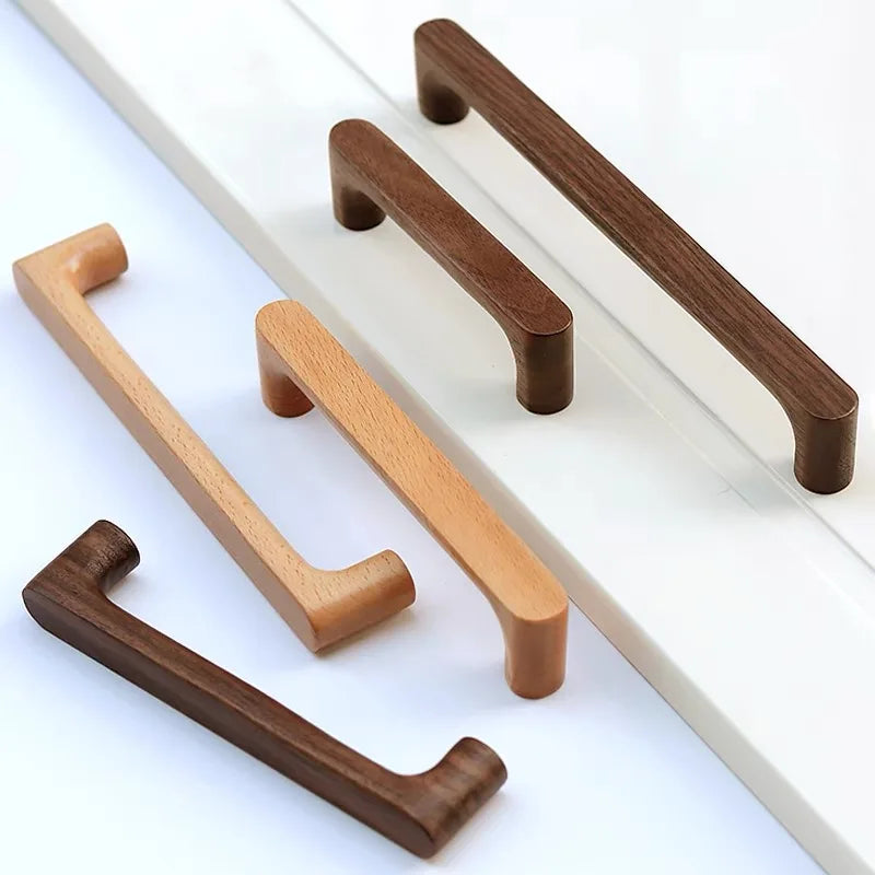Cabinet Knob Solid Beech Or Walnut Includes Screw