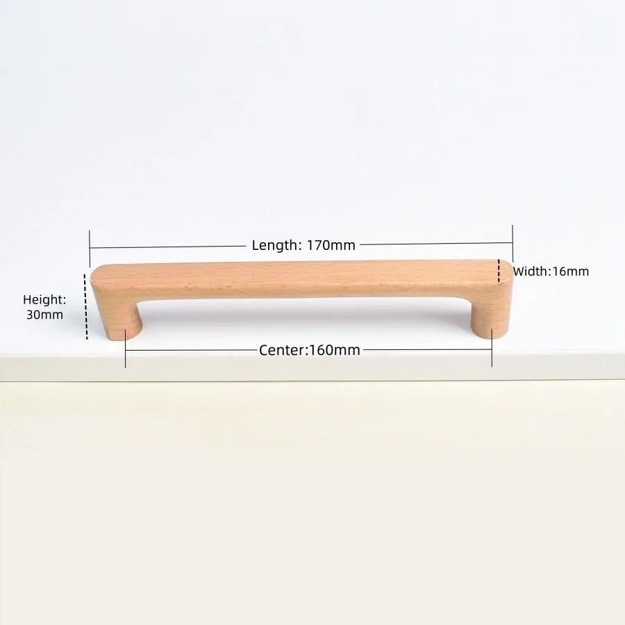 Cabinet Knob Solid Beech Or Walnut Includes Screw