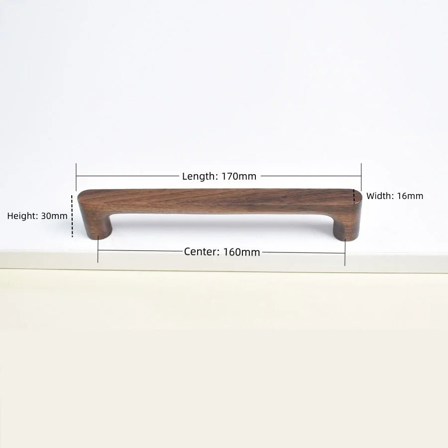 Cabinet Knob Solid Beech Or Walnut Includes Screw