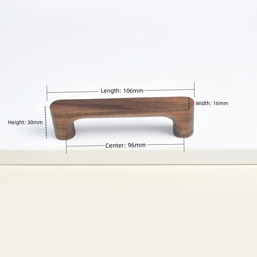 Cabinet Knob Solid Beech Or Walnut Includes Screw