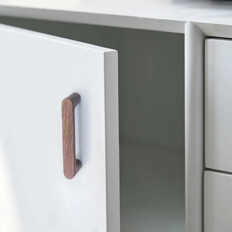 Cabinet Knob Solid Beech Or Walnut Includes Screw