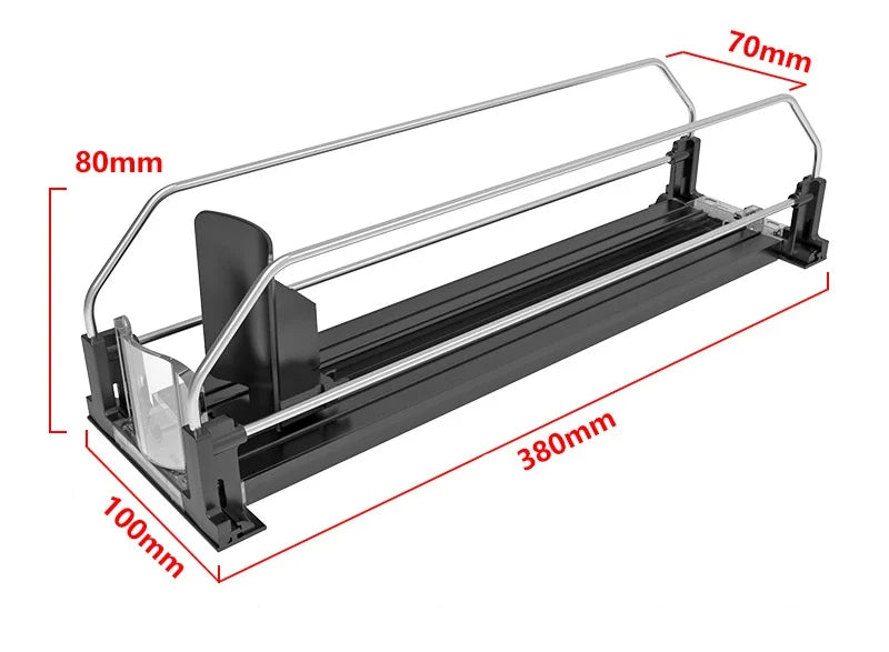 Can Organizer Self-Sliding Adjustable Width Durable ABS