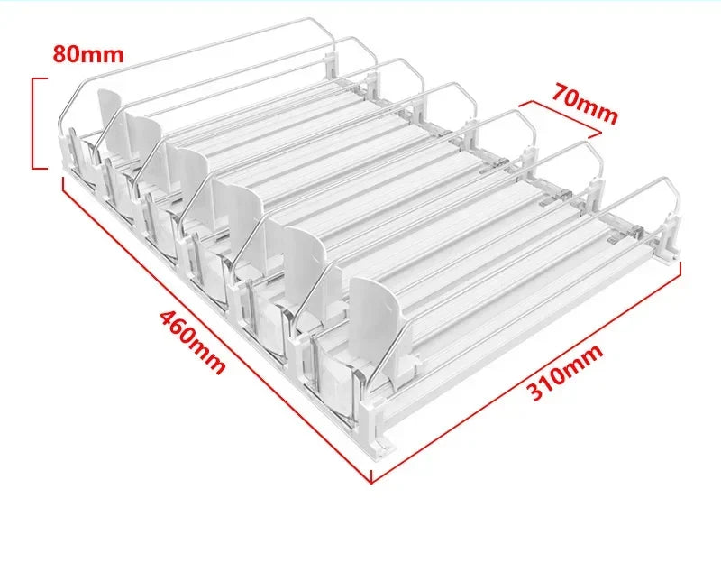 Can Organizer Self-Sliding Adjustable Width Durable ABS