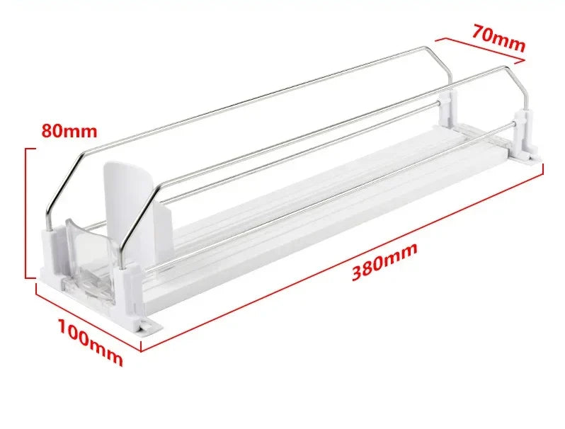Can Organizer Self-Sliding Adjustable Width Durable ABS