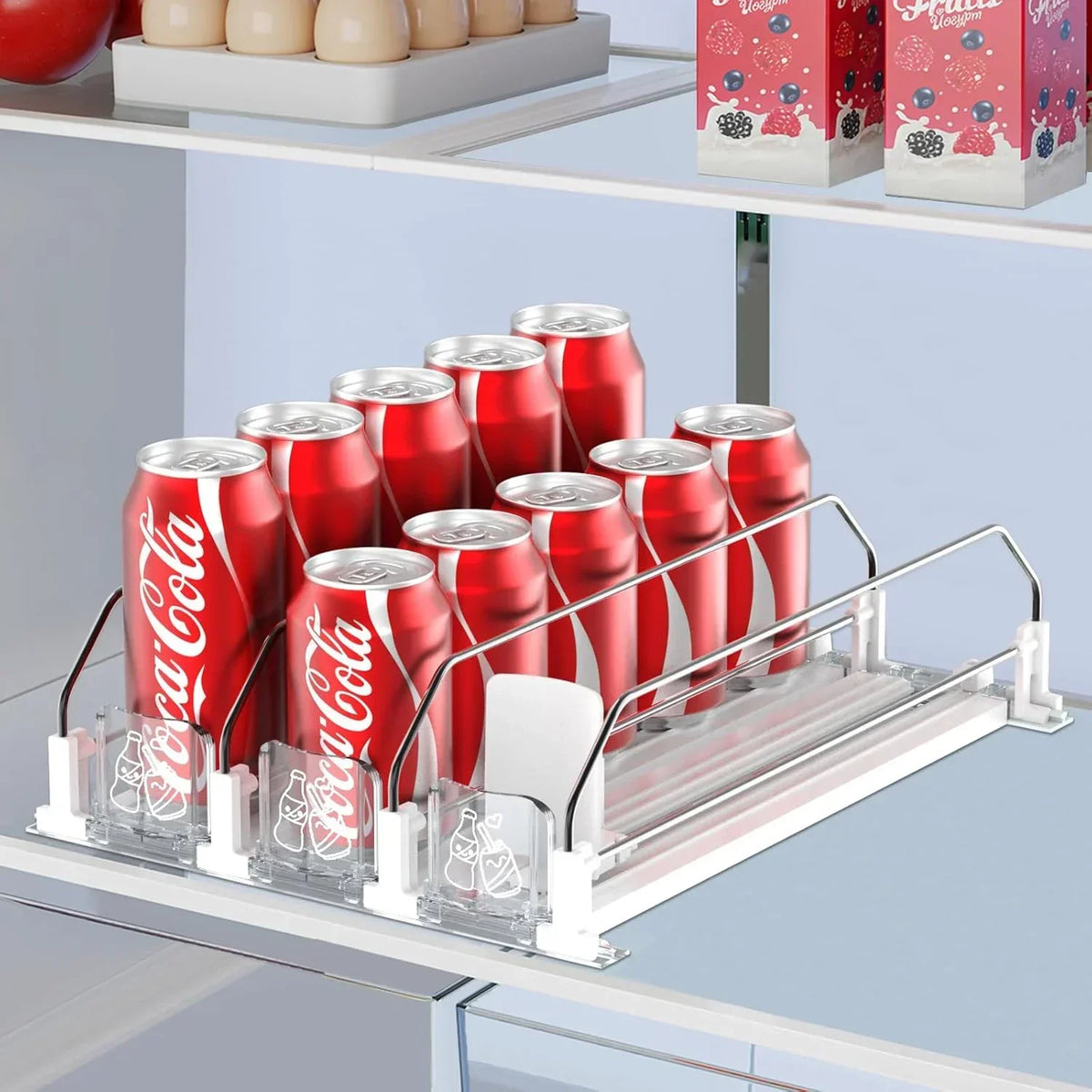 Can Organizer Self-Sliding Adjustable Width Durable ABS