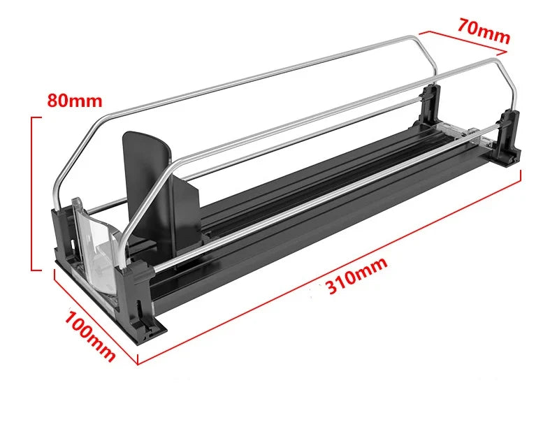 Can Organizer Self-Sliding Adjustable Width Durable ABS