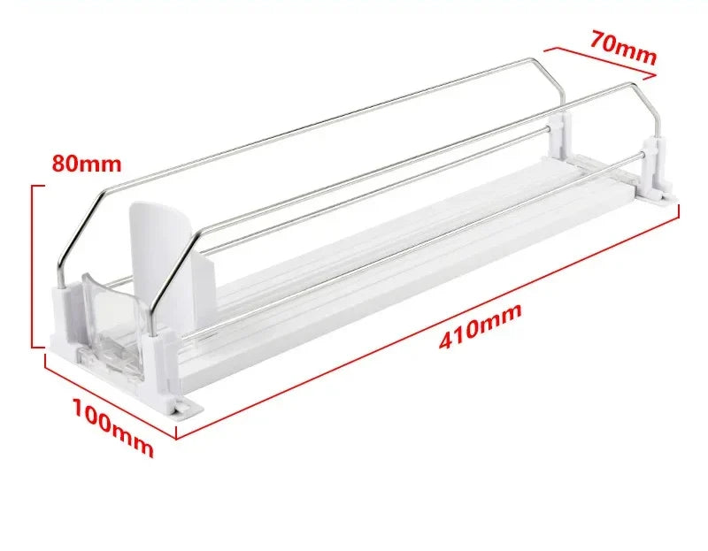 Can Organizer Self-Sliding Adjustable Width Durable ABS