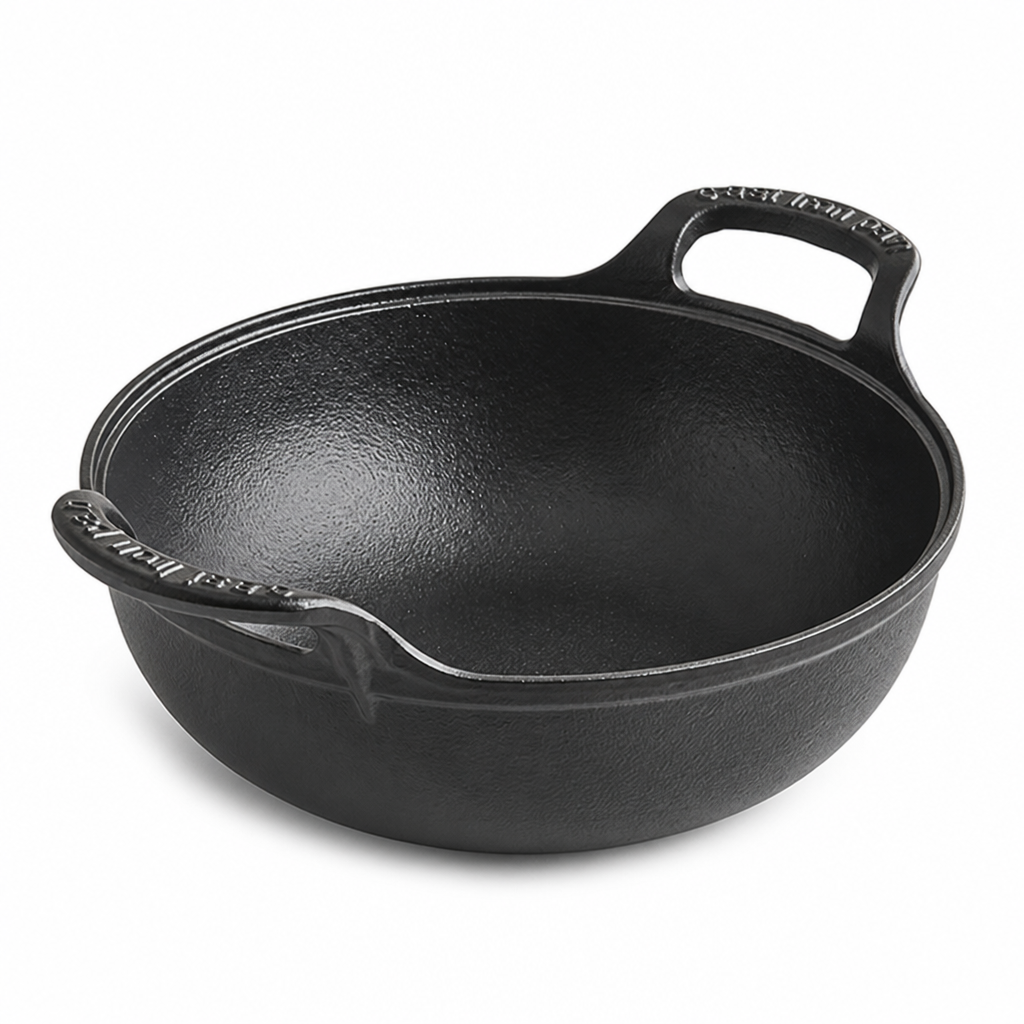 Cast Iron Skillet Compact Pre-Seasoned Dual Handles