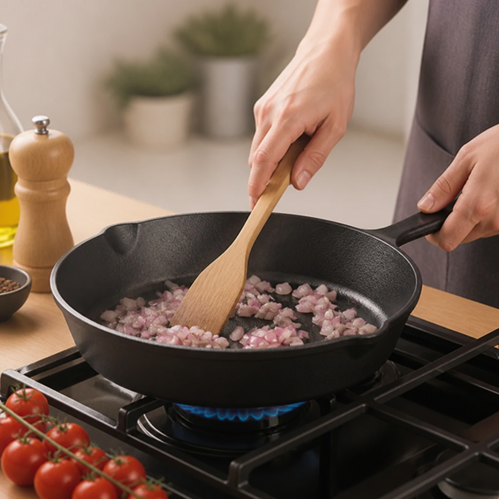 Cast Iron Skillet Oven, Grill & Induction Safe