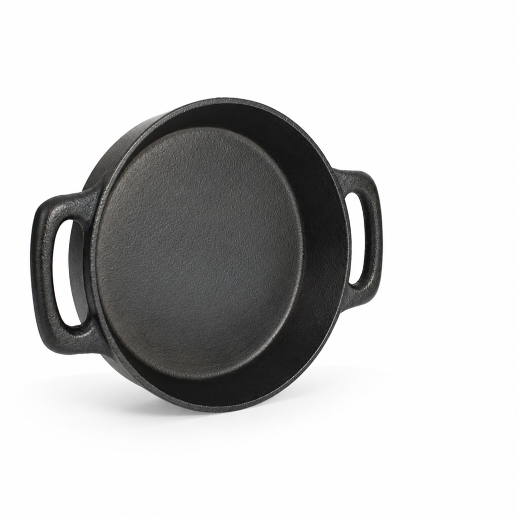 Cast Iron Skillet Pre-Seasoned Non-Stick Ergonomic Handle