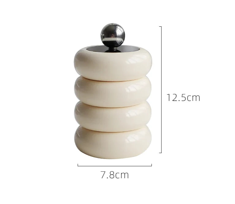 Ceramic Storage Jar 250 ml Dust & Moisture-Proof Lid