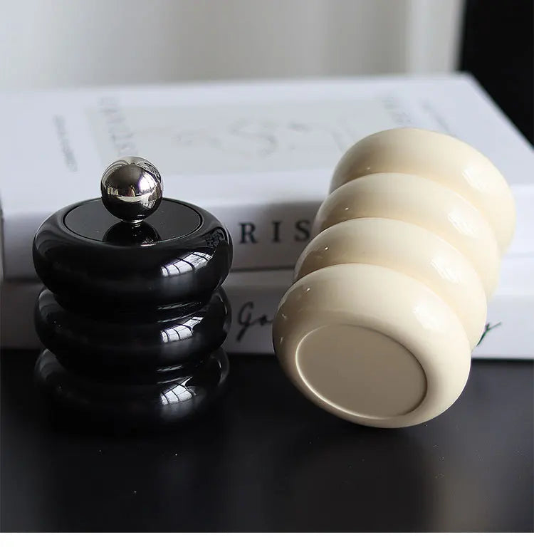 Ceramic Storage Jar 250 ml Dust & Moisture-Proof Lid