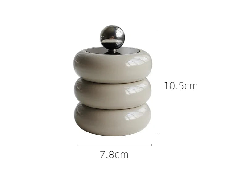 Ceramic Storage Jar 250 ml Dust & Moisture-Proof Lid