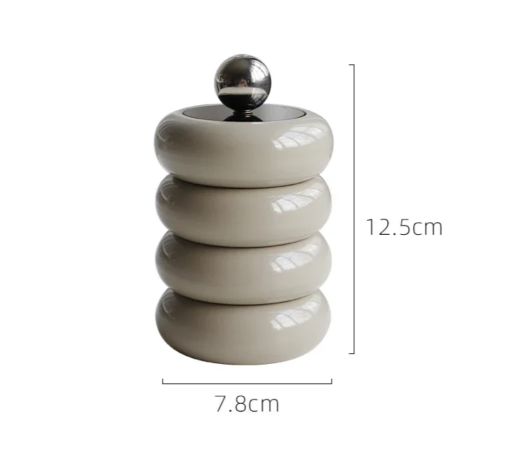Ceramic Storage Jar 250 ml Dust & Moisture-Proof Lid