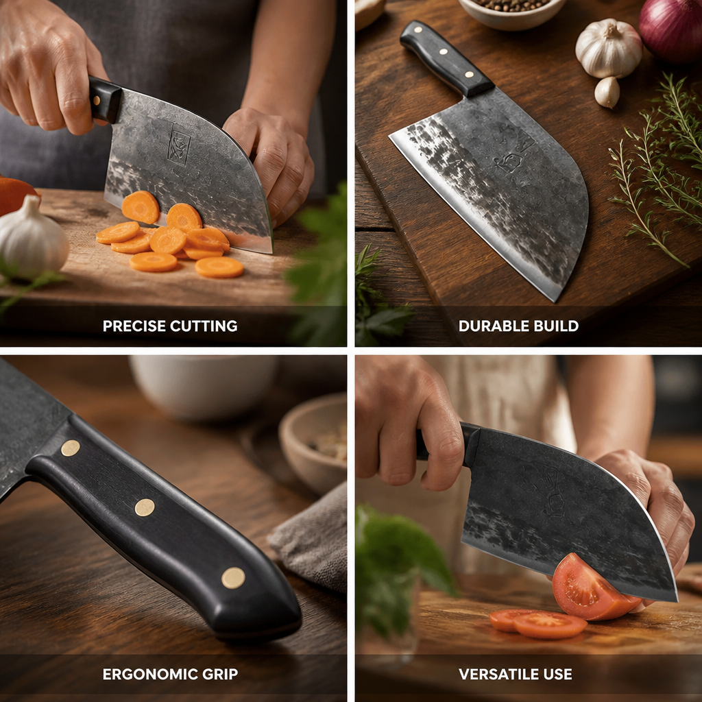 Chef Knife Ergonomic Balanced 17 cm Blade