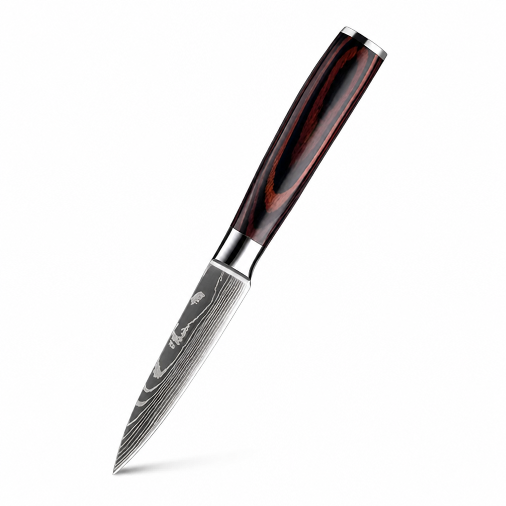 Chef Knife Set High-Carbon Steel Damascus Pattern 8-Piece
