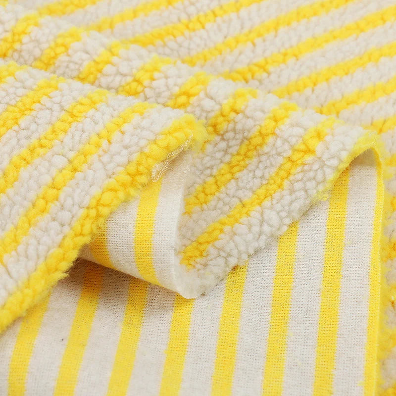 Children's Fleece Fabric Extra-Soft Breathable Striped Jacquard