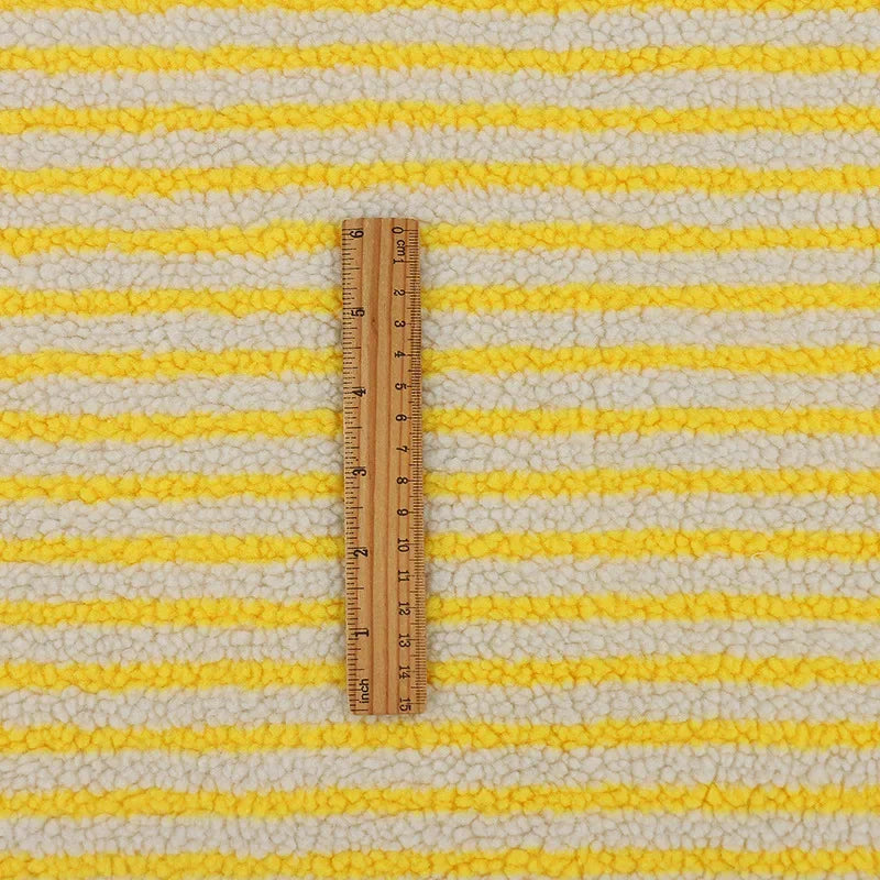 Children's Fleece Fabric Extra-Soft Breathable Striped Jacquard