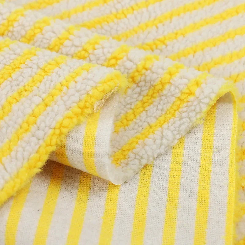 Children's Fleece Fabric Extra-Soft Breathable Striped Jacquard