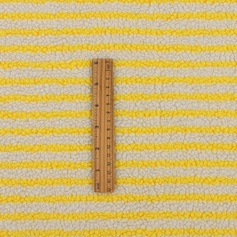 Children's Fleece Fabric Extra-Soft Breathable Striped Jacquard