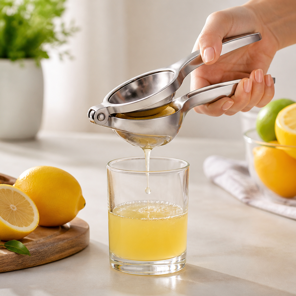 Citrus Juicer Stainless Steel Manual Press Comfortable Handle