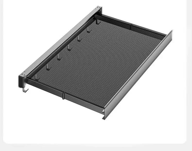 Coat & Hat Rack Wall-Mounted Foldable Anodized Aluminum