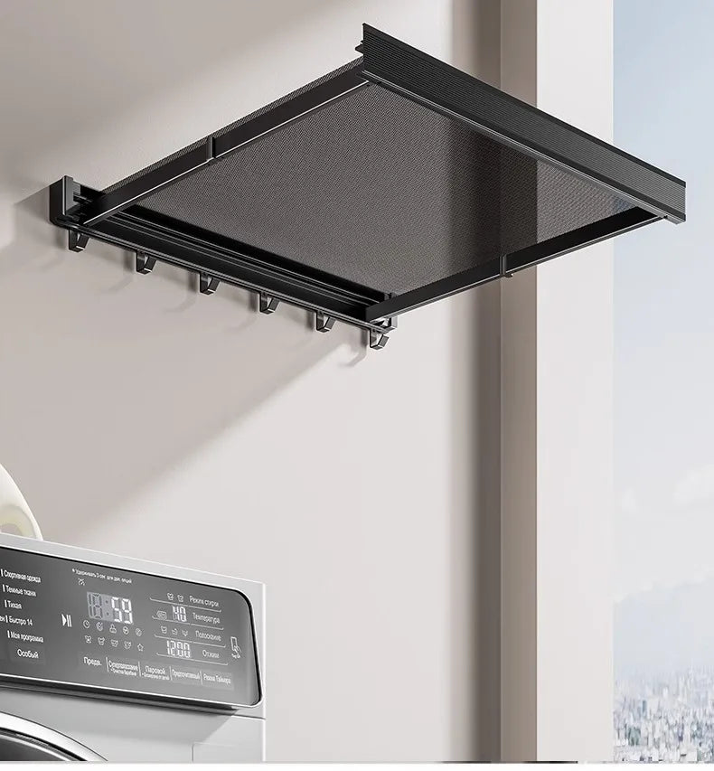 Coat & Hat Rack Wall-Mounted Foldable Anodized Aluminum