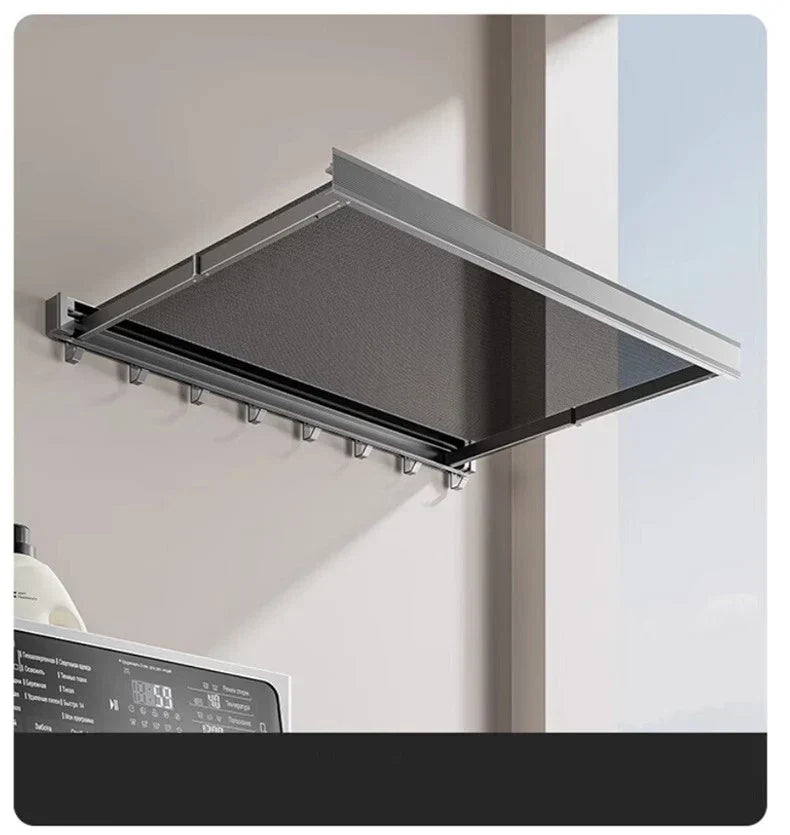 Coat & Hat Rack Wall-Mounted Foldable Anodized Aluminum