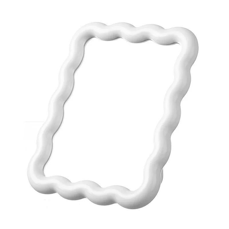 Compact Makeup Mirror Foldable Glass Wave Design