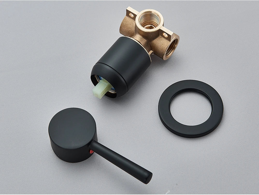 Concealed Shower Valve Brass Single-Handle Mixer & Diverter