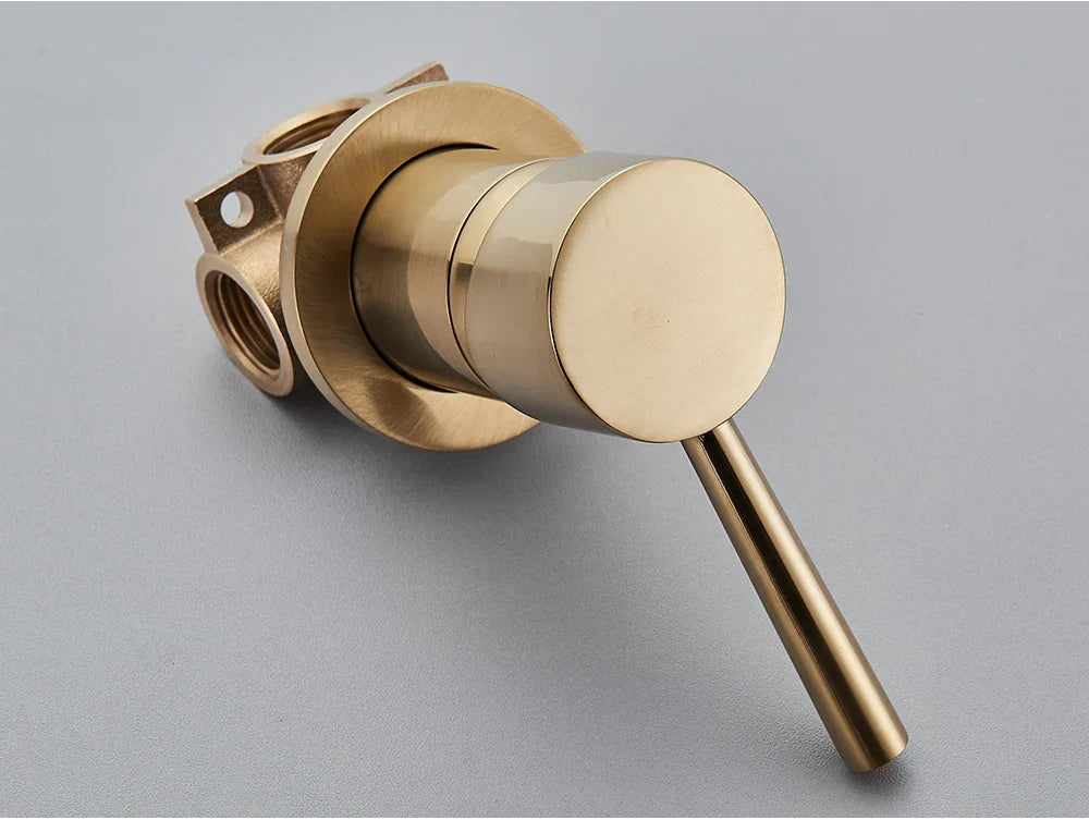 Concealed Shower Valve Brass Single-Handle Mixer & Diverter