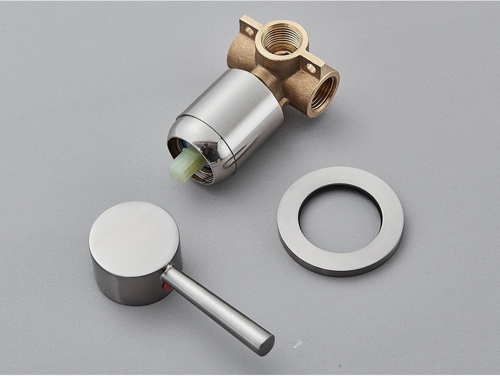 Concealed Shower Valve Brass Single-Handle Mixer & Diverter