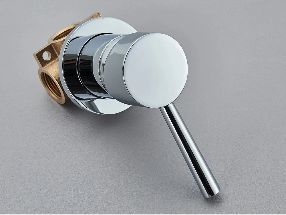 Concealed Shower Valve Brass Single-Handle Mixer & Diverter