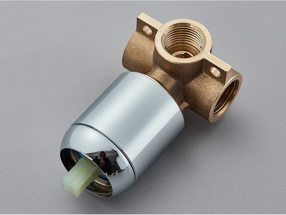 Concealed Shower Valve Brass Single-Handle Mixer & Diverter